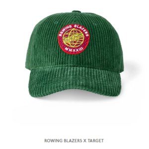 Rowing Blazers x Target | Green Corduroy Logo Baseball Hat Green